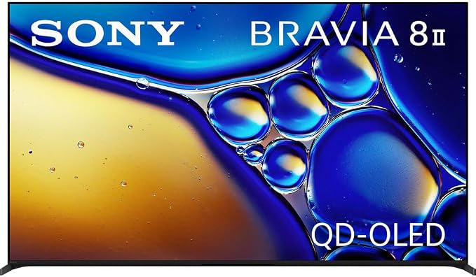 Sony K55XR80M2 BRAVIA 8 II 55 Inch Class QD‑OLED 4K HDR Smart Google TV (2025) Bundle with Deco 3770 Wall Mount Bundle, 2X HDMI Cables, Stanley 6‑Outlet Surge Protector - Image 2
