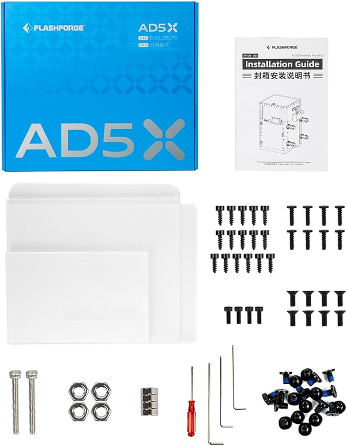 FLASHFORGE AD5X Enclosure Kit, DIY Colors & Style, Optimized Design, Suitable by FLASHFORGE