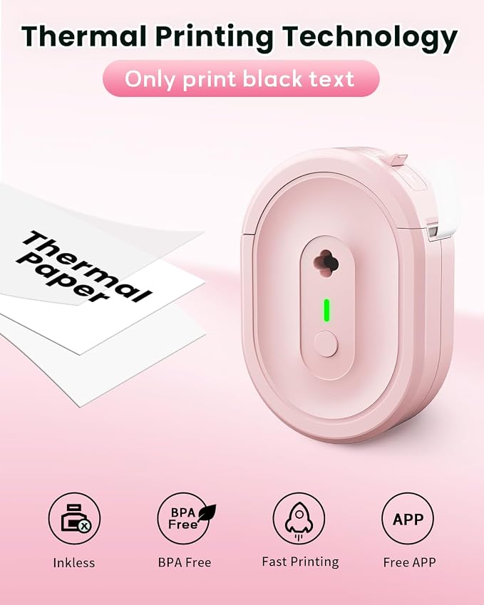 N12 Label Maker Machine with Tape, Mini Bluetooth Label Printer, Small Labeler - Image 4