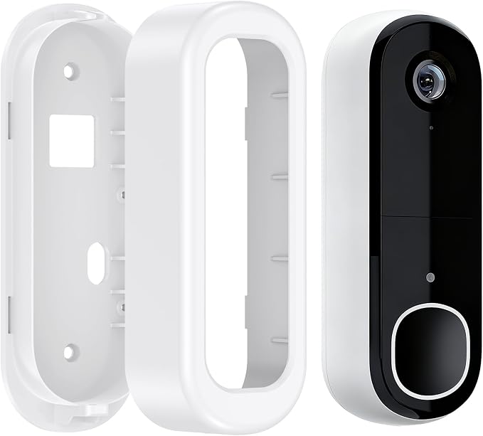 Adhesive Doorbell Camera Mount for Arlo Video Doorbell 2K, No-Drill Mounting by KTCEFE