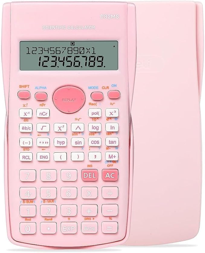 Scientific Calculator, 2 Line Cute Scientific Math Calculator Function by NIODEL