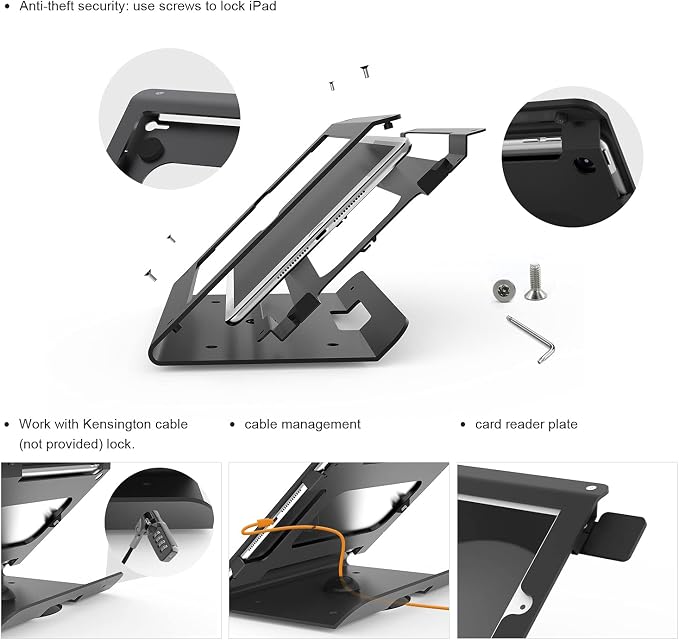 Tablet Kiosk POS Stand Compatible 10.2” iPad 7 8 9 Generation - Image 6