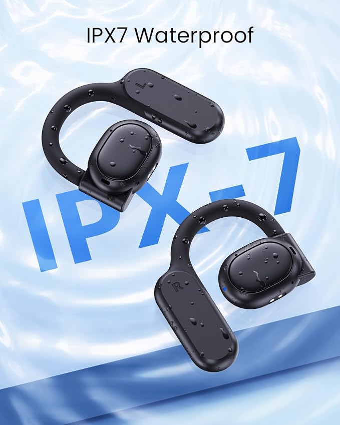 AI Translation Earbuds Real Time 164 Languages 80H Playtime Translator Ear Buds Audifonos Traductores Inglés Español Wireless Earphones Bluetooth AI Headphone for Travel Meeting Learning K08 Black - Image 7