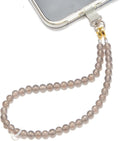 Agate Beaded Phone Wrist Strap for Women Men Stone Beads Charm Handmade by Aluckiss