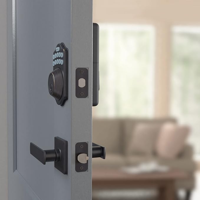 Amazon Basics Traditional Electronic Keypad, Keyless Entry Door Lock Deadbolt - Image 6