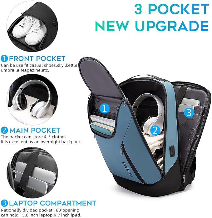 BANGE Business Smart Backpack Waterproof fit 15.6 Inch Laptop Backpack - Image 2