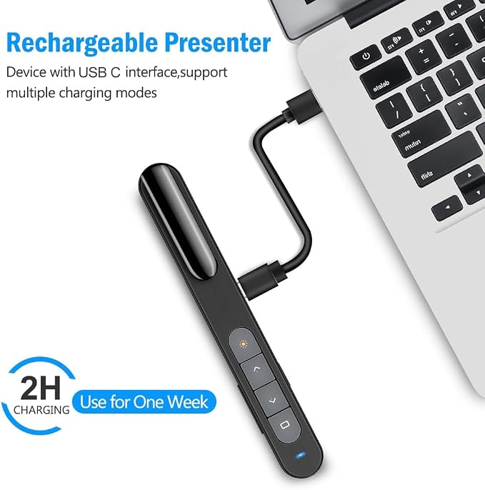 DinoFire USB C Rechargeable Presentation Remote - Image 3