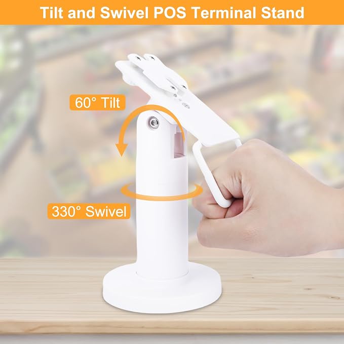 Credit Card Terminal Stand for Ingenico Lane/3000/3600/7000/8000, Metal Square - Image 5
