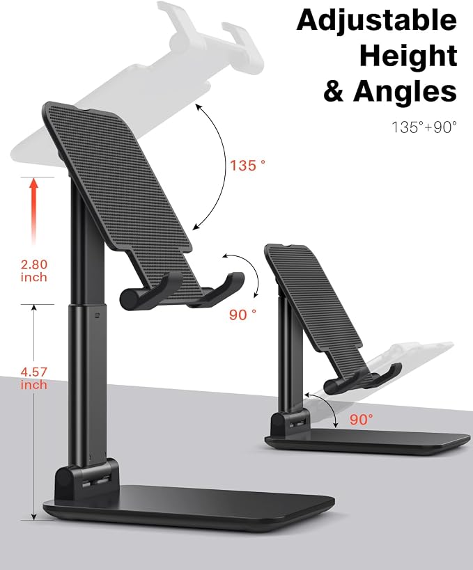 Anozer Tablet Stand Foldable & Adjustable, Portable Monitor Stand 5.55*3.94" - Image 4