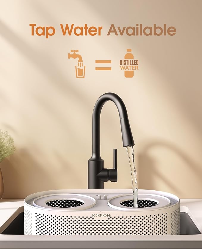 Reuseable Wick Evaporative Humidifier for Bedroom Quiet Healthy Baby Humidifier, No White Dust, Evaporative Humidifier Large Room 800ml/h 3 Speeds, 2 - Image 6