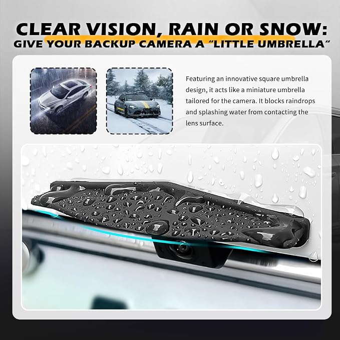 2026 New Rear View Backup Camera Cover, Silicone Backup Camera Rain Shield - Image 4