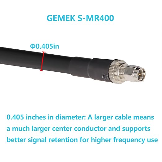 100ft N Male to SMA Male Cable, SMA to N Cable 50 ohm Ultra Low Loss KMR240 - Image 7