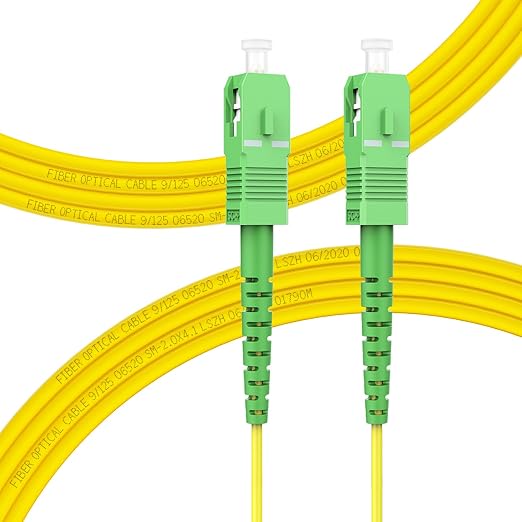 FLYPROFiber- 5m/16ft SC/APC to SC/APC Fiber Optic Internet Cable, Single Mode by FLYPROFiber