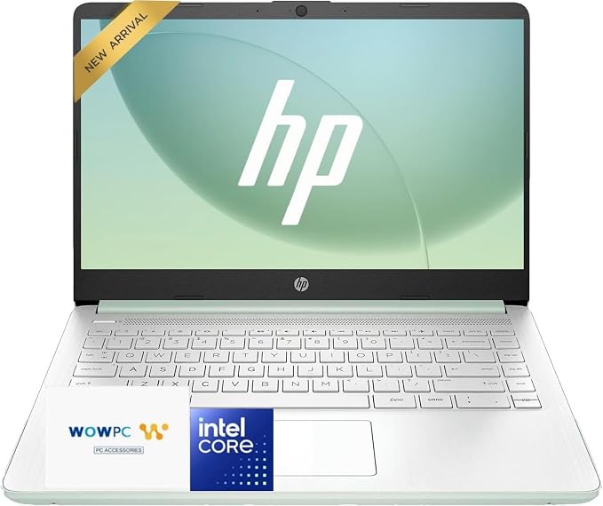 HP 14" Willow Green Laptop • Intel 4-Core N150 Processor • 4GB RAM • 128GB SSD + 1TB Cloud Storage • Microsoft 365 & Copilot AI • Windows 11 • Thin & Portable Student Laptop by Unknown