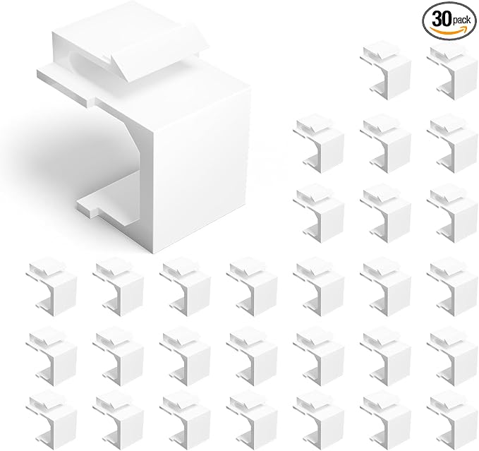 VCE UL Listed Blank Keystone Jack Inserts by VCE