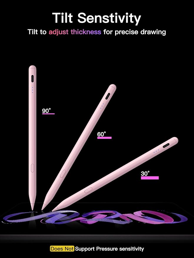 Stylus Pen for ipad 2018-2026, USB-C Fast Charging Pencil, Pixel-Perfect Tilt - Image 7