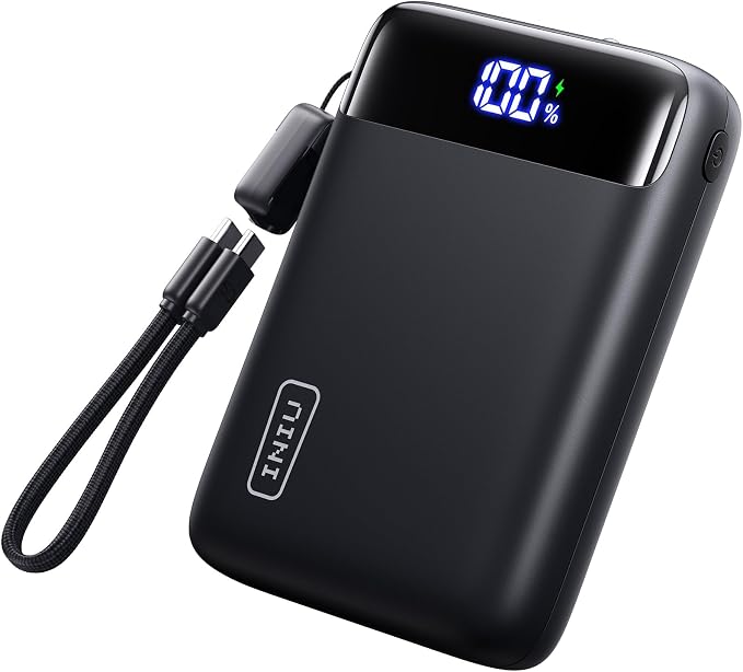 INIU Portable Charger, Smallest 22.5W 20000mAh USB C in & Out Power Bank Fast Charging, PD 3.0+QC 4.0 LED Display Phone Battery Pack Compatible with iPhone 17 16 15 14 Pro Samsung S24 Google iPad etc by INIU
