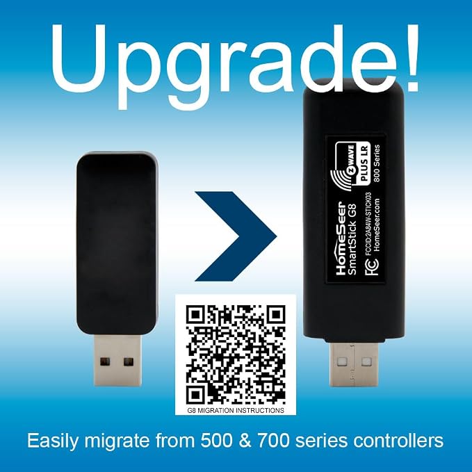 HomeSeer Z-Wave USB Interface/Radio/Dongle, 800 Series Mesh & Long Range Z-Wave - Image 3