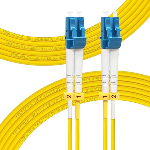 FLYPROFiber- 15M OS2 LC to LC Fiber Patch Cable | Length Options: 0.2m-300m by FLYPROFiber