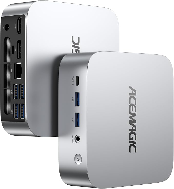 ACEMAGIC K1 Mini PC R2544 8GB DDR4 256GB SSD Mini Computers 28W 4K | Ryzen Micro Desktop PC 4K Triple Display/WiFi/VESA for Home Office Business Education, Preinstalled WIN11 Pro by ACEMAGIC