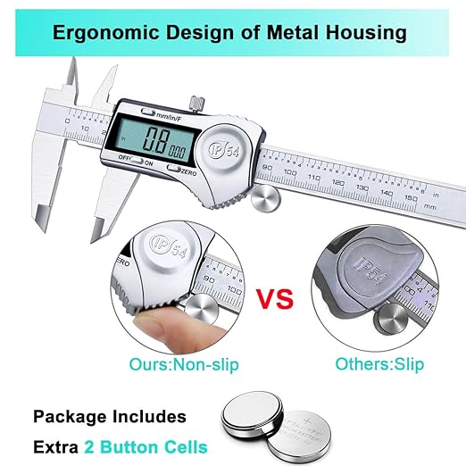 Kynup Digital Caliper 6 Inch Measuring Tool, Professional Stainless Steel - Image 6