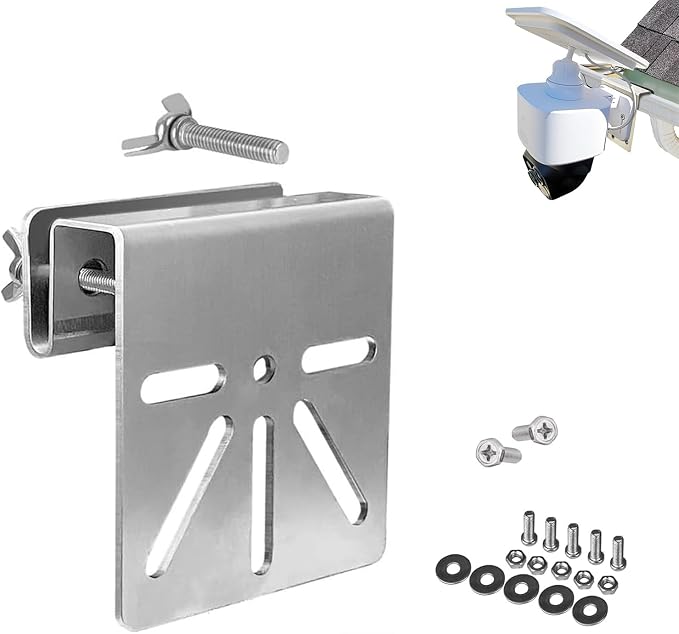 Gutter Mount for Eufy Security SoloCam S340 S330 E30, Stainless Steel by OWOKISO