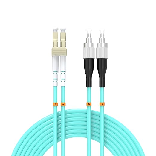 OM3 Fiber Patch Cable 75Meter/246ft, LC/UPC-FC/UPC Fiber Optic Cable Cord LSZH by Buacoz