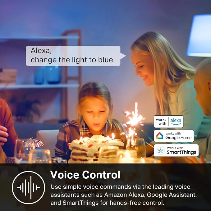 New Kasa Smart Bulb, Full Color Changing Dimmable Smart WiFi Light Bulb - Image 9
