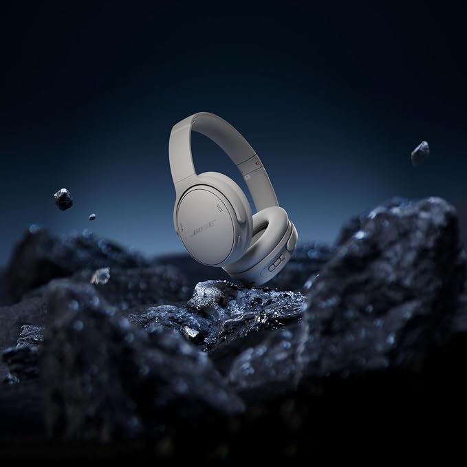 Bose QuietComfort Headphones - Wireless Bluetooth Headphones, Active Over Ear Noise Cancelling and Mic, USB-C Charging, Deep Bass, Up to 24 Hours of Playtime, Moonlight Grey - Limited Edition Color - Image 6