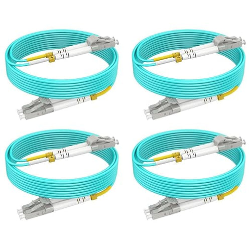 1.6ft/0.5m LC LC Multimode Fiber Patch Cables MMF, MM OM3 Fiber Optic Cable by RamboCables