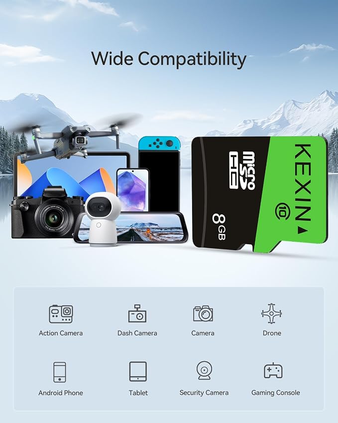 KEXIN 8GB Micro SD Card 3 Pack - Image 2
