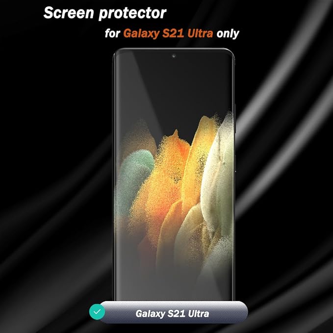 2+2 Pack Tempered Glass for Samsung Galaxy S21 Ultra Outer Screen Protector - Image 2