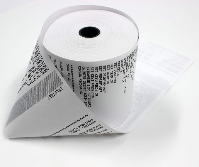 3 1/8 x 230 thermal paper square POS cash register thermal receipt paper rolls - Image 5
