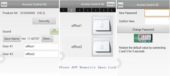 TCPIP 2 Doors Magnetic Lock Access Control Systems Request to Exit Detector - Image 5