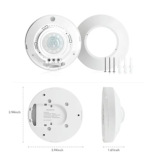 RAYZEEK Ceiling Mount Motion Sensor, 360 Motion Sensor, Occupancy Sensor Switch - Image 4