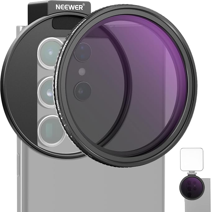 NEEWER 67mm Clip On Variable ND Filter Kit by Neewer