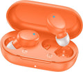 MOZOTER Mini Wireless Earbuds Bluetooth 5.3 in Ear Headphones Headsets | Light Weight,60Hrs Playtime Ear Buds with Charging Case,Smart Touch Control,Premium Sound with Deep Bass for Sport-Orange by MOZOTER