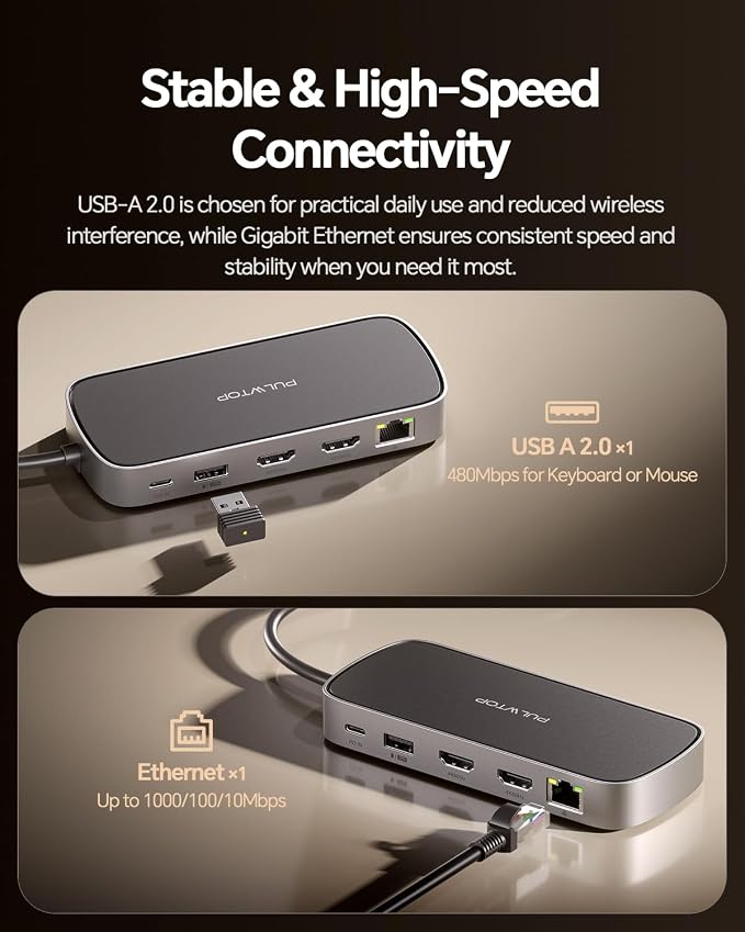 MacBook Pro Docking Station Dual Monitor 4K@60Hz - Image 8