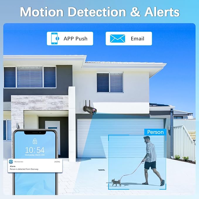 【2-Way Audio & 90 Days Storage】 Wireless Security Camera System, Wireless - Image 7