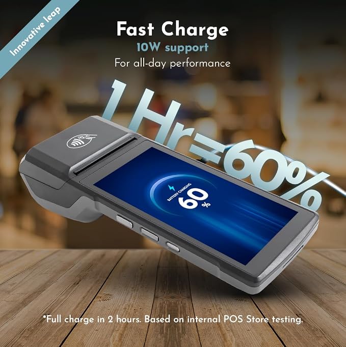 POS PDA H10 Receipt Printer Android 13 and 58mm High Speed Thermal Printer 5.5’ - Image 3