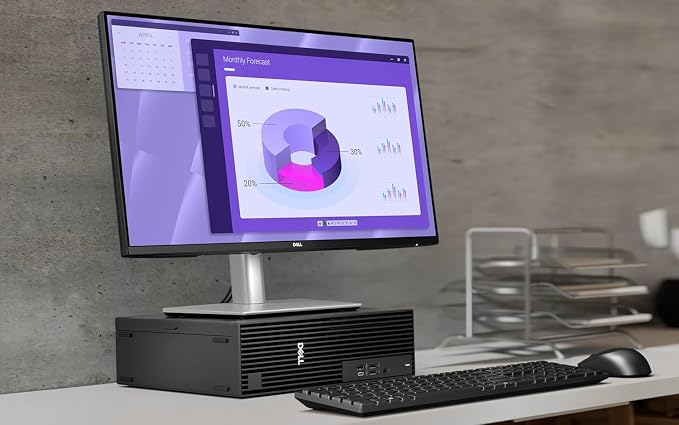 Dell Pro Slim QCS1250 Business Desktop Computer, Intel Core Ultra 5 235(Beats i7-12700), 16GB DDR5, 1TB PCIe SSD, Dual 4K Monitor Support, USB-C, HDMI, RJ-45, Wi-Fi, Wired KB & Mouse, Windows 11 - Image 7