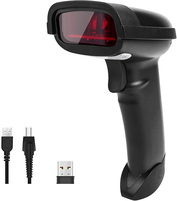NETUM Wireless Barcode Scanner, 2 in 1 2.4G Wireless & USB Wired 1D Laser - Image 9