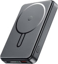 for Magsafe Battery Pack 12000mAh Magnetic Power Bank Portable Charger USB C 20W Fast Charging Wireless Charger Travel Essential for iPhone 16/15/14/13/12 Series Grey by COOAV