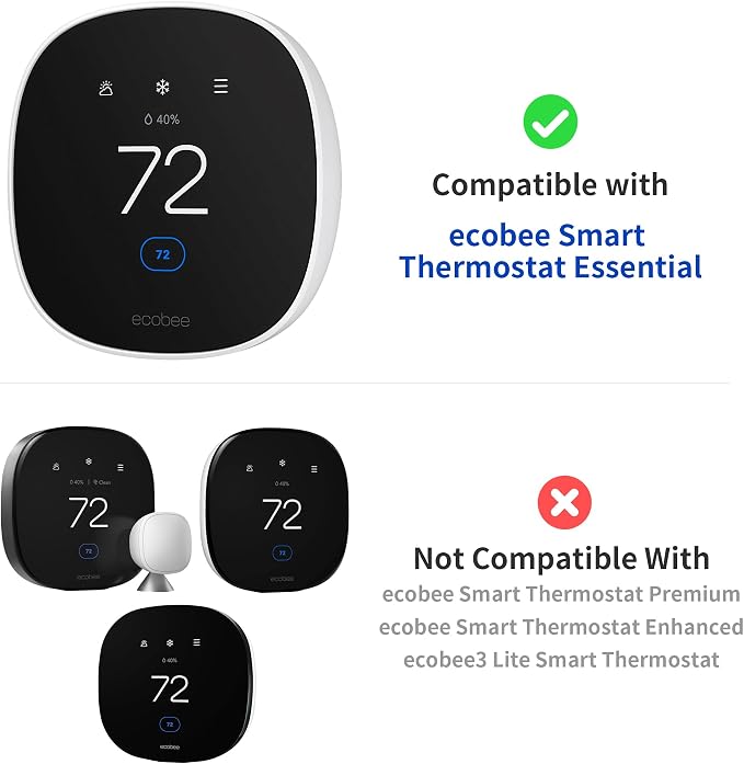 Tim Kit for ecobee Smart Thermostat Essential 2025, Wall Plate Cover Accessory - Image 2