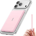 TRKOY for Magsafe Portable Charger, 5000mAh for Magsafe Power Bank with USB C Fast Charging,Travel Essential for Magnetic Battery Pack Wireless Compatible with iPhone 17/16/15/14/13/12 Series, Pink by TRKOY