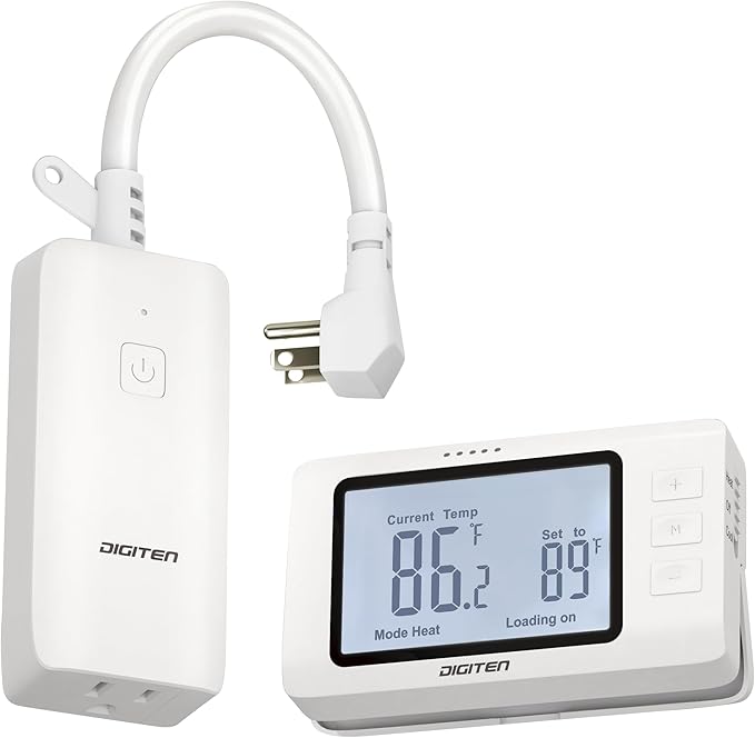 DIGITEN Wireless Thermostat Outlet Temperature Controlled Outlet by DIGITEN