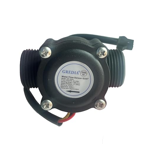 3/4" Water Flow Sensor Food-Grade Switch Hall Effect Flowmeter Fluid Meter - Image 3