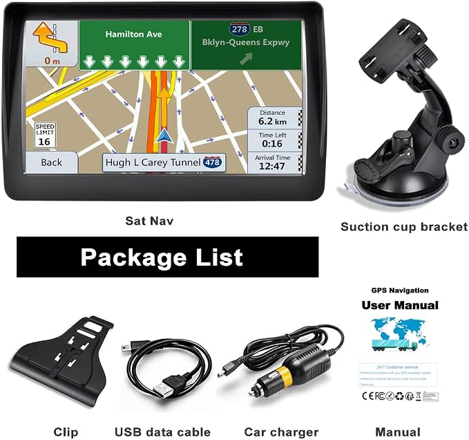 GPS Navigator for Car Truck RV，7 inch Touch Screen Latest 2026 Map, Support - Image 7