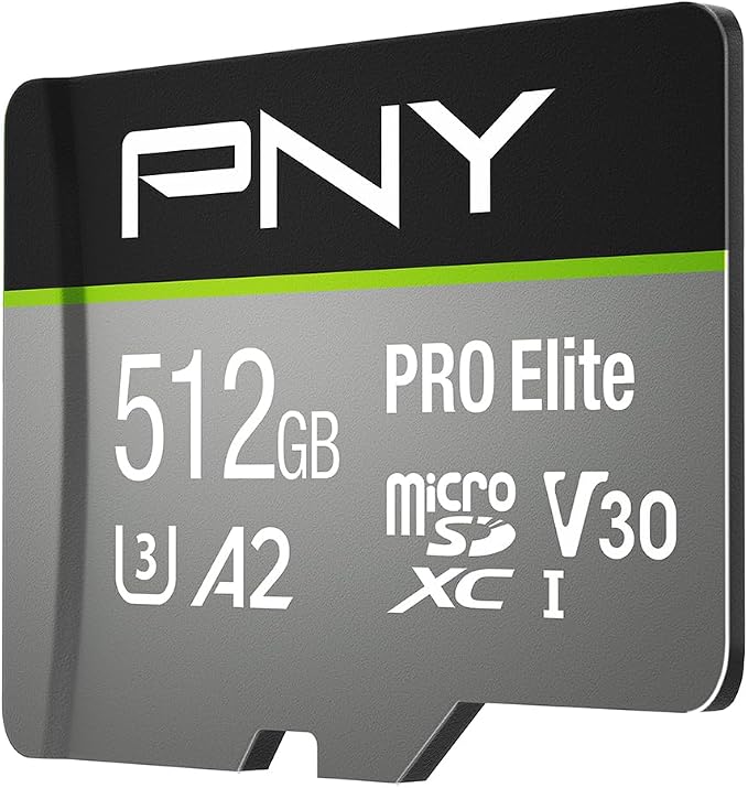 PNY P-SDUX512U3100PRO-GE 512GB PRO Elite Class 10 U3 V30 microSDXC Flash Memory - Image 2