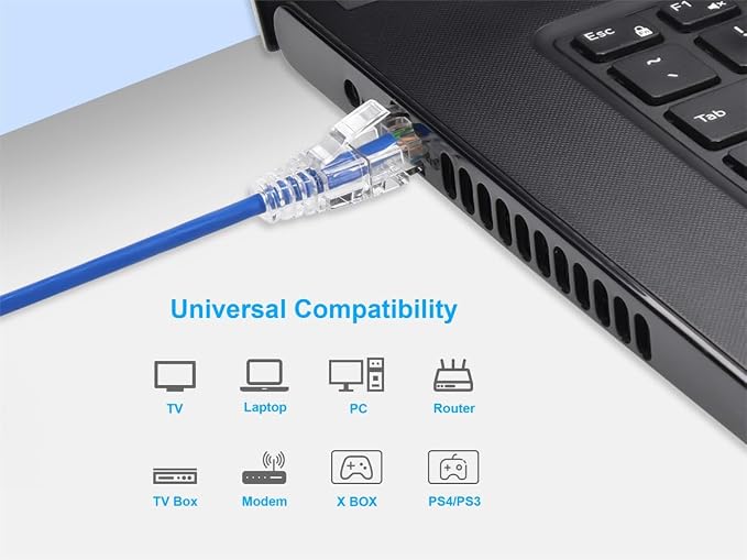 Monoprice Cat6 10ft Blue Component Level Patch Cable UTP 28AWG 550MHz Pure Bare - Image 6
